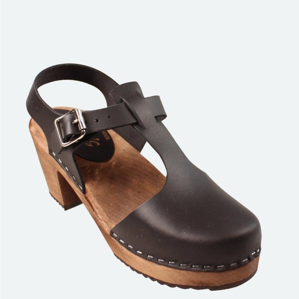 Brand new in box T-strap clogs Lotta From Stockholm